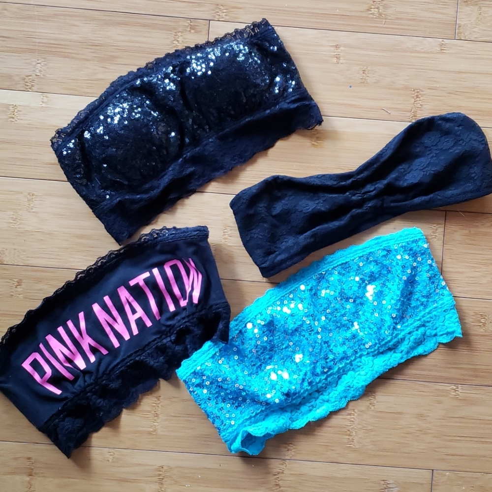 4 Victoria's Secret Bandeau Bra Bralette